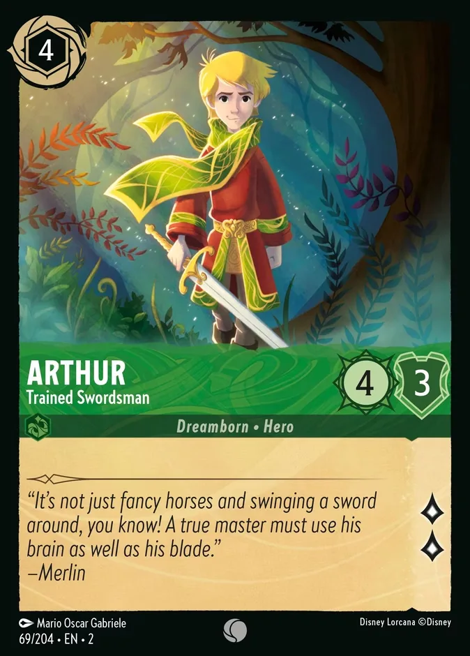 Arthur #69 Rise of the Floodborn Disney Lorcana card