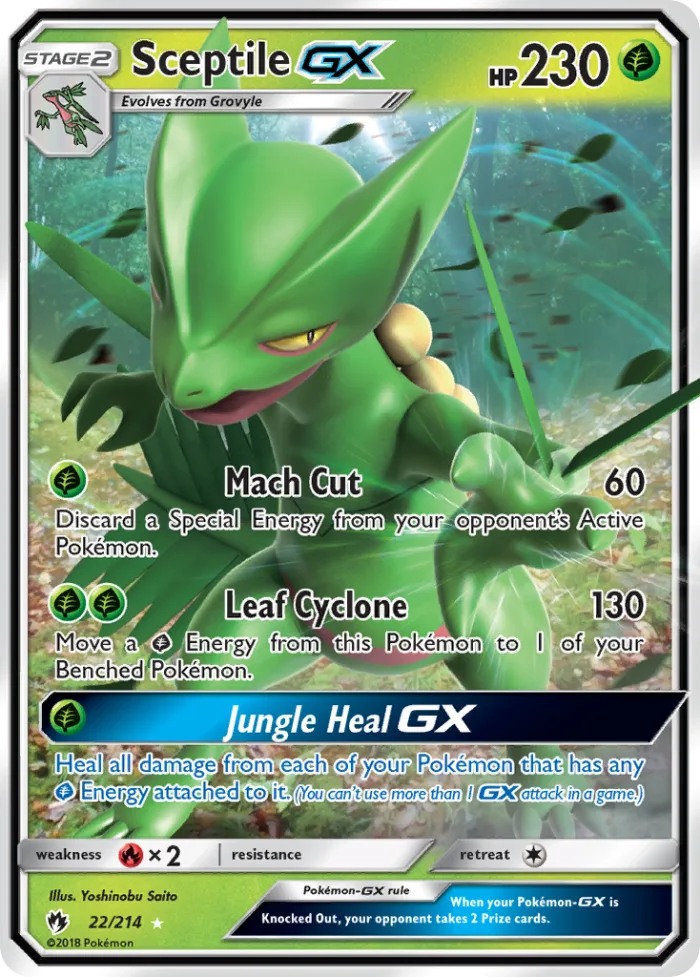 Sceptile-GX #22 Lost Thunder Pokemon card