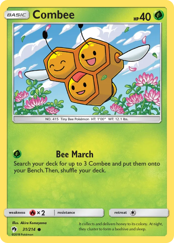 Combee #31 Lost Thunder Pokemon card