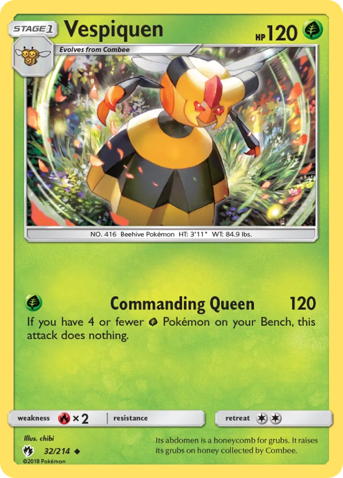 Vespiquen #32 Lost Thunder Pokemon card