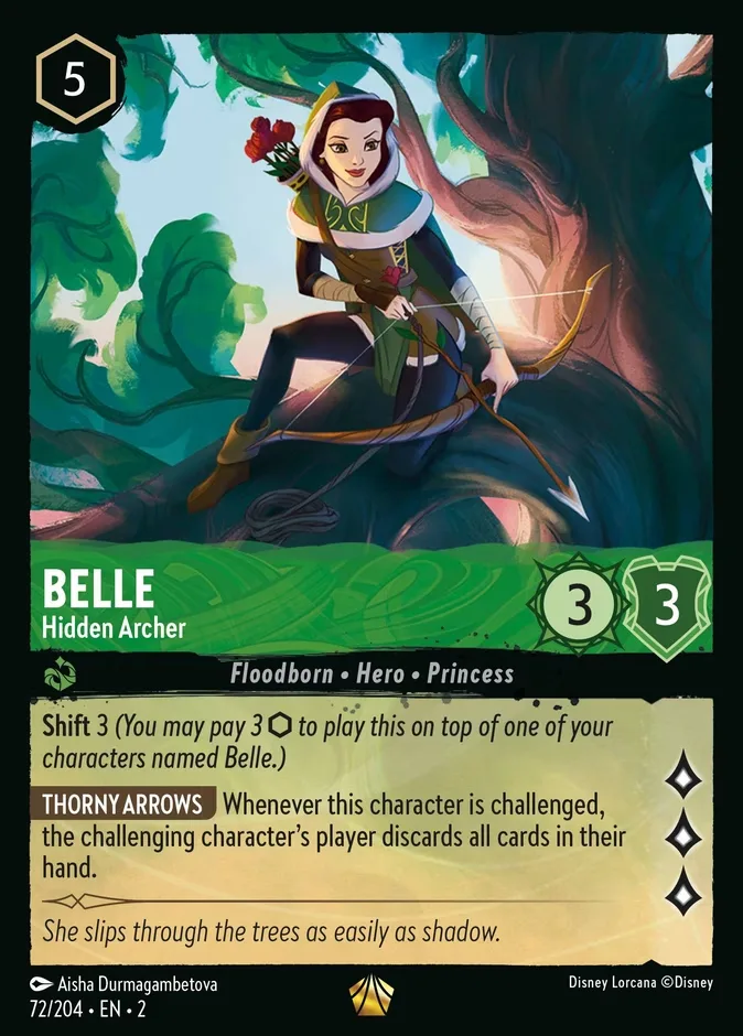 Belle #72 Rise of the Floodborn Disney Lorcana card