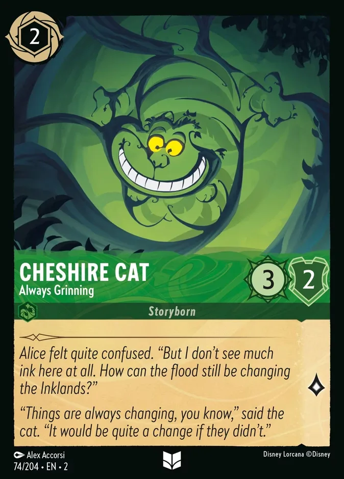 Cheshire Cat #74 Rise of the Floodborn Disney Lorcana card