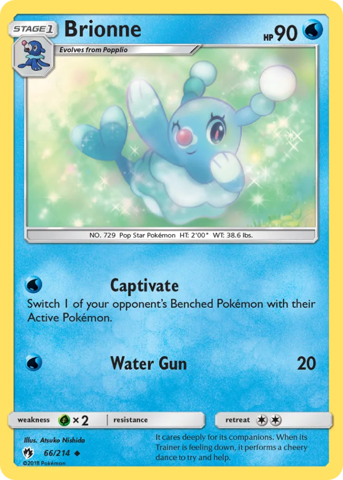 Brionne #66 Lost Thunder Pokemon card