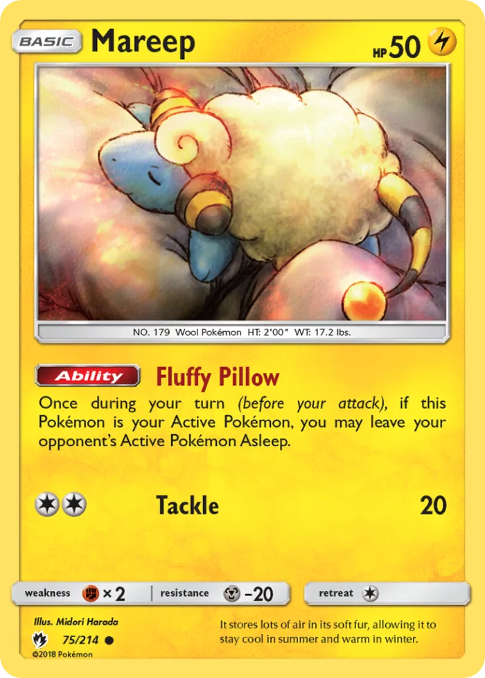 Mareep #75 Lost Thunder Pokemon card