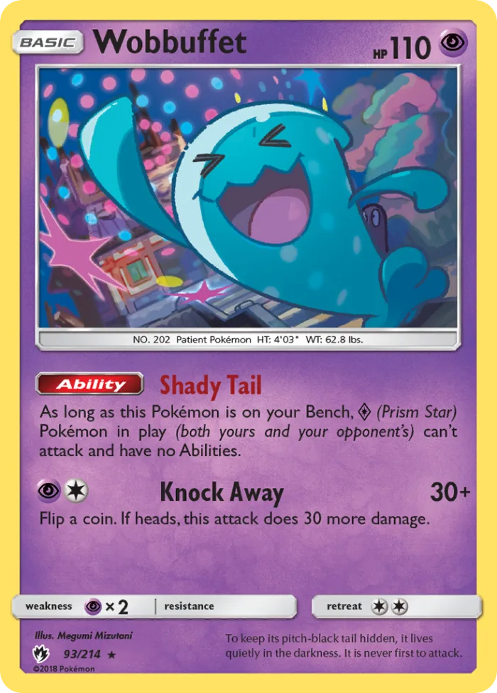 Wobbuffet #93 Lost Thunder Pokemon card