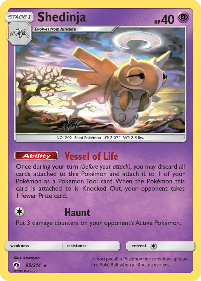 Shedinja #95 Lost Thunder Pokemon card