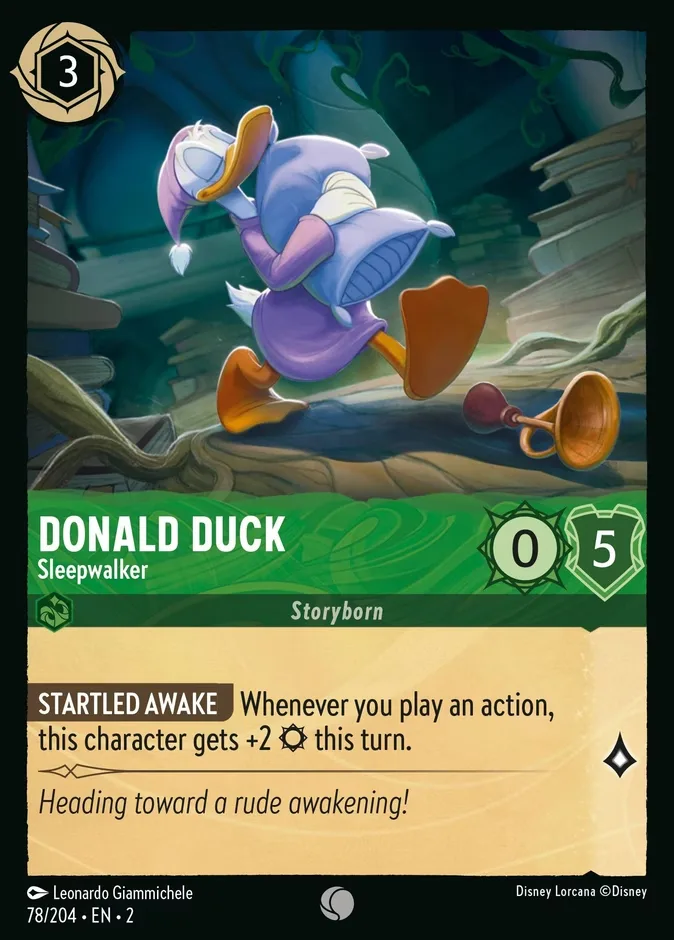 Donald Duck #78 Rise of the Floodborn Disney Lorcana card