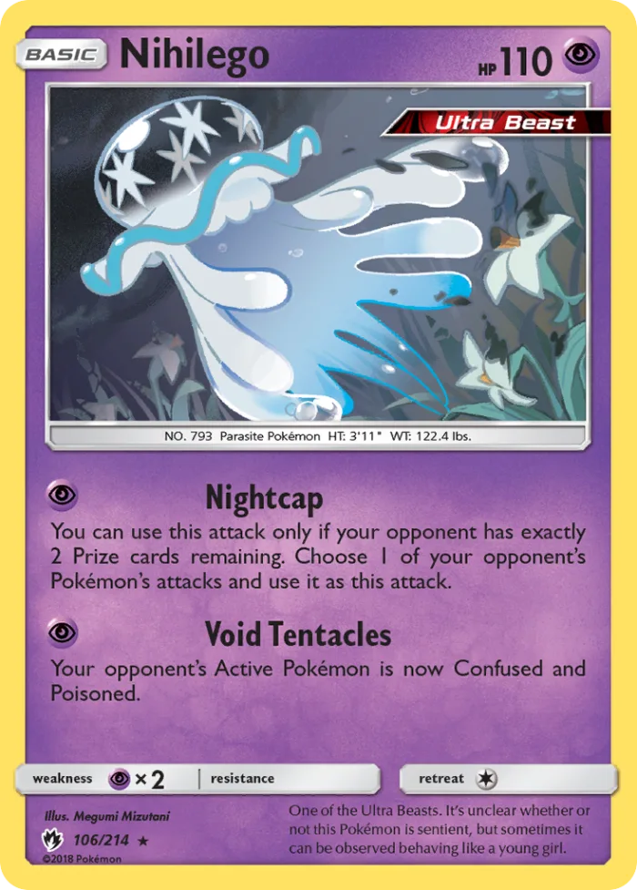 Nihilego #106 Lost Thunder Pokemon card