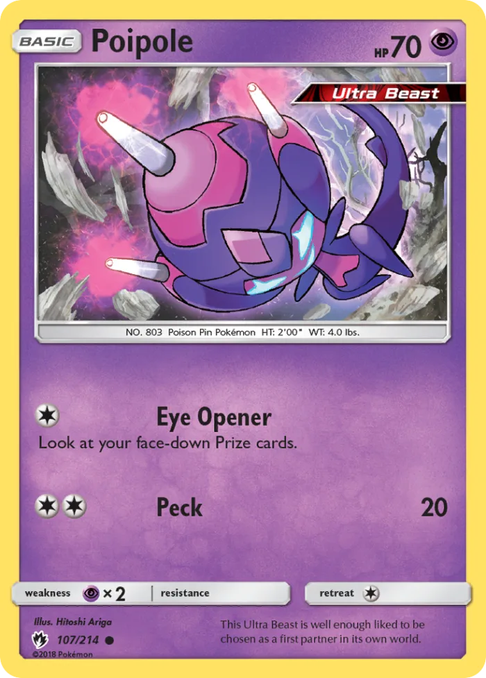Poipole #107 Lost Thunder Pokemon card