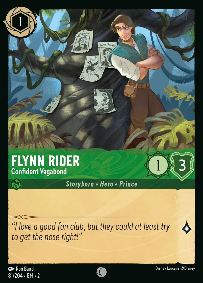 Flynn Rider #81 Rise of the Floodborn Disney Lorcana card