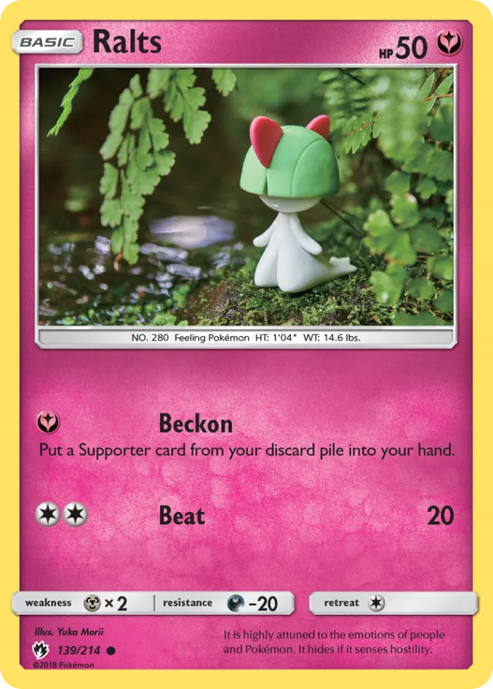 Ralts #139 Lost Thunder Pokemon card