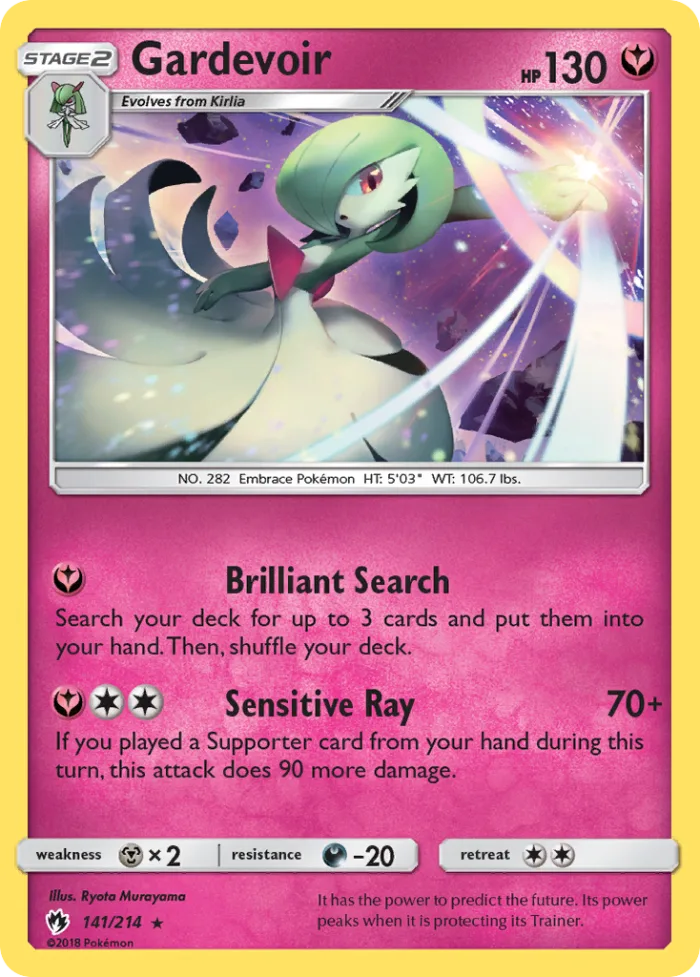 Gardevoir #141 Lost Thunder Pokemon card