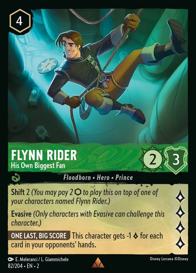 Flynn Rider #82 Rise of the Floodborn Disney Lorcana card