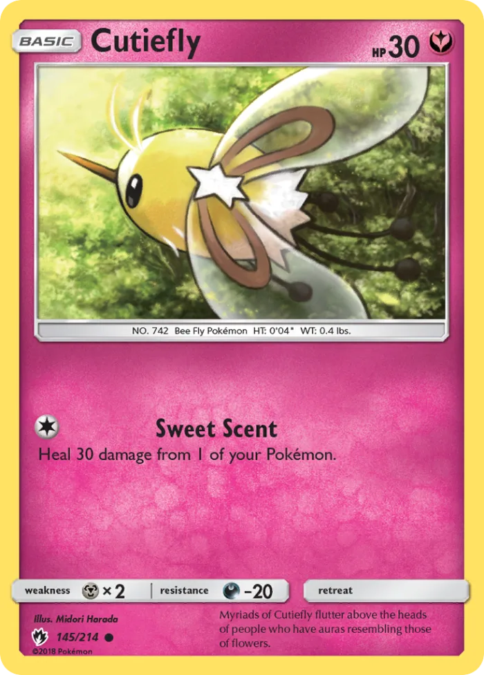 Cutiefly #145 Lost Thunder Pokemon card
