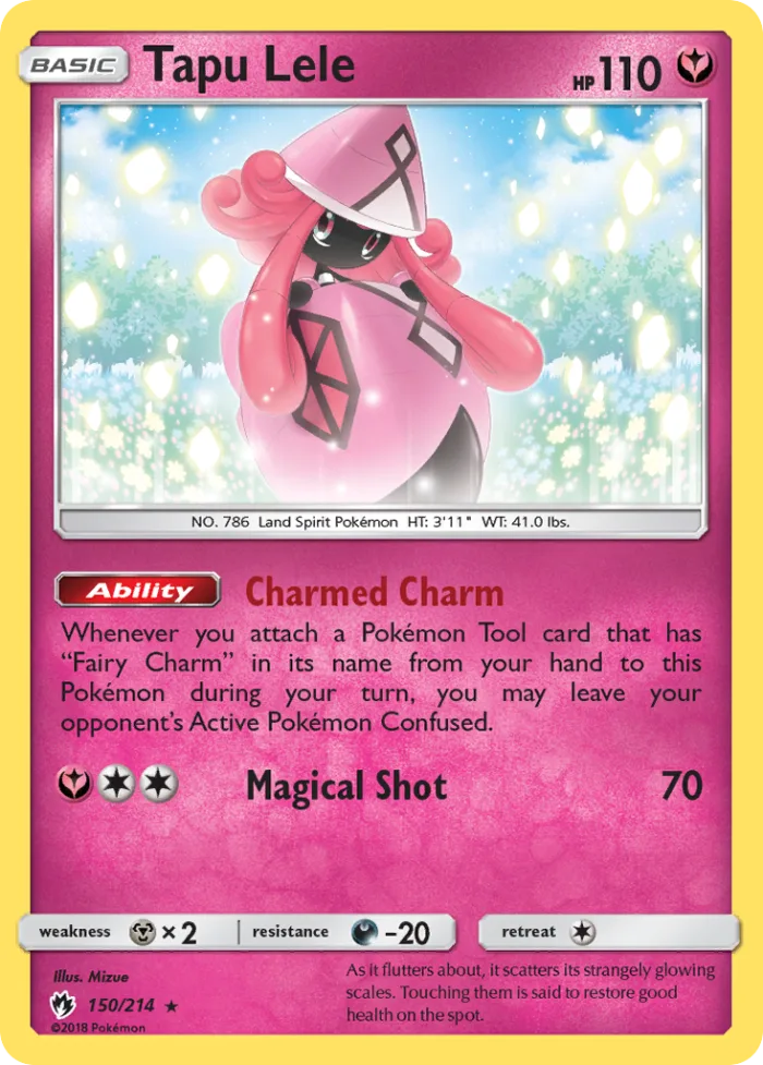 Tapu Lele #150 Lost Thunder Pokemon card