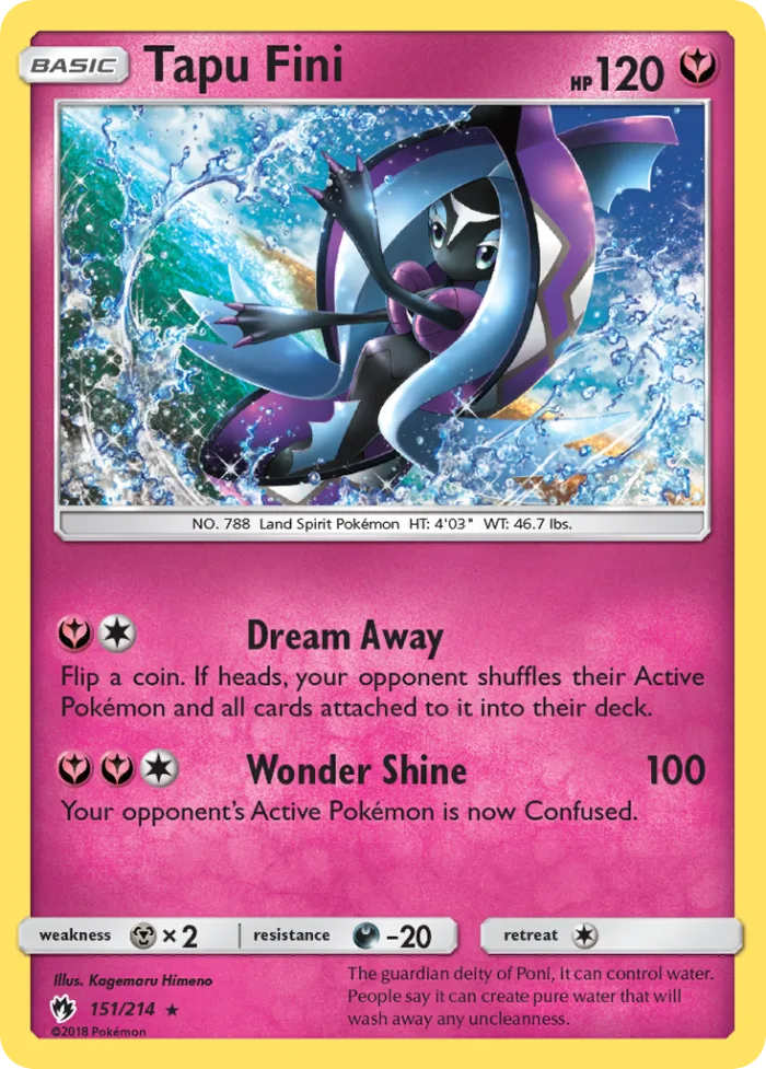 Tapu Fini #151 Lost Thunder Pokemon card