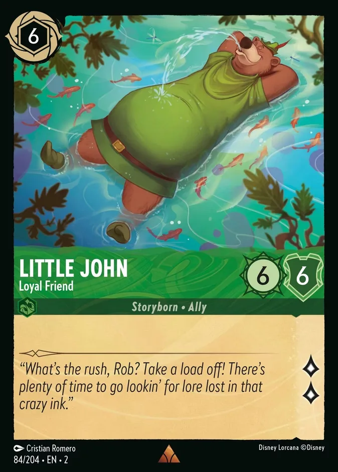 Little John #84 Rise of the Floodborn Disney Lorcana card