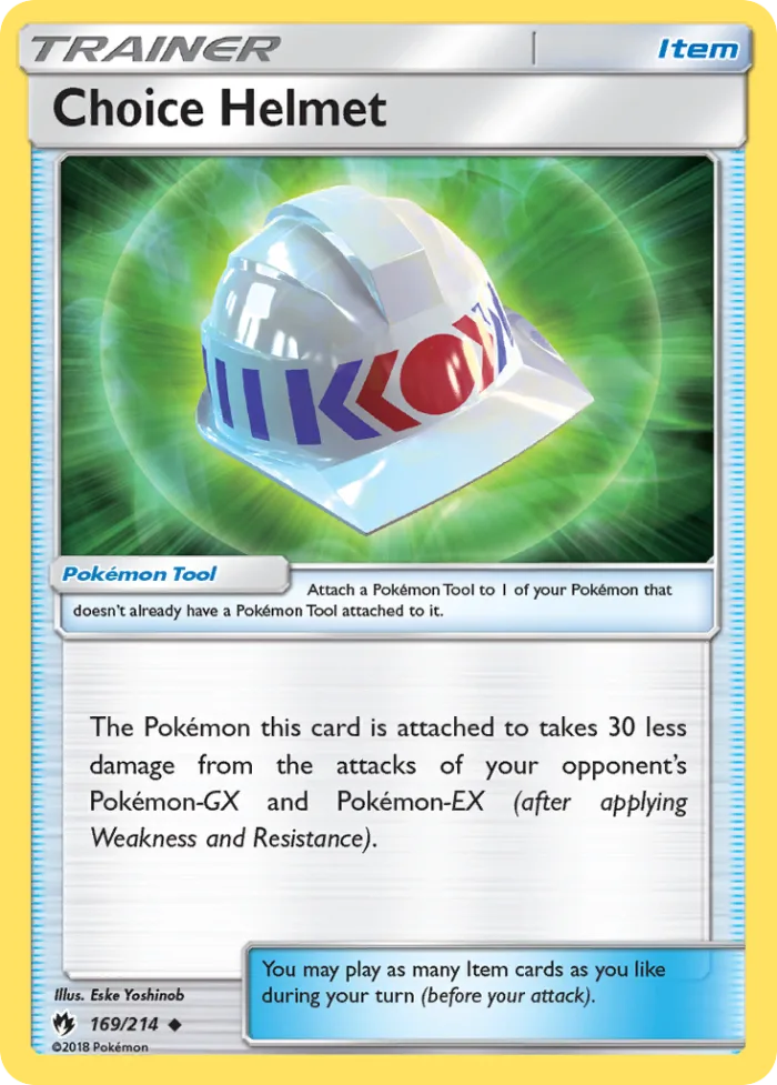 Choice Helmet #169 Lost Thunder Pokemon card
