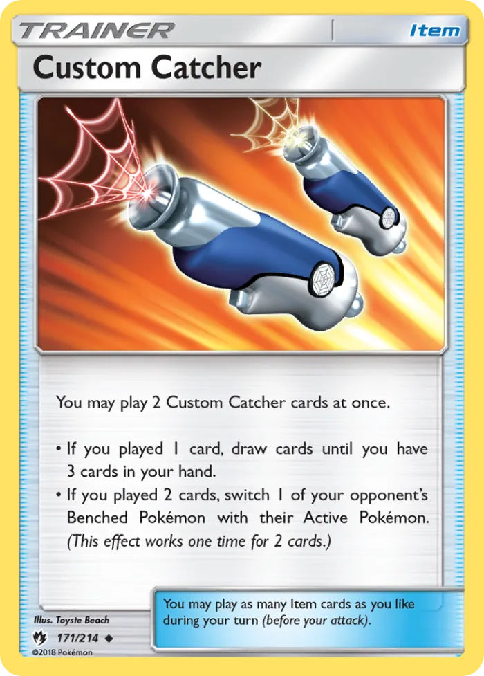 Custom Catcher #171 Lost Thunder Pokemon card