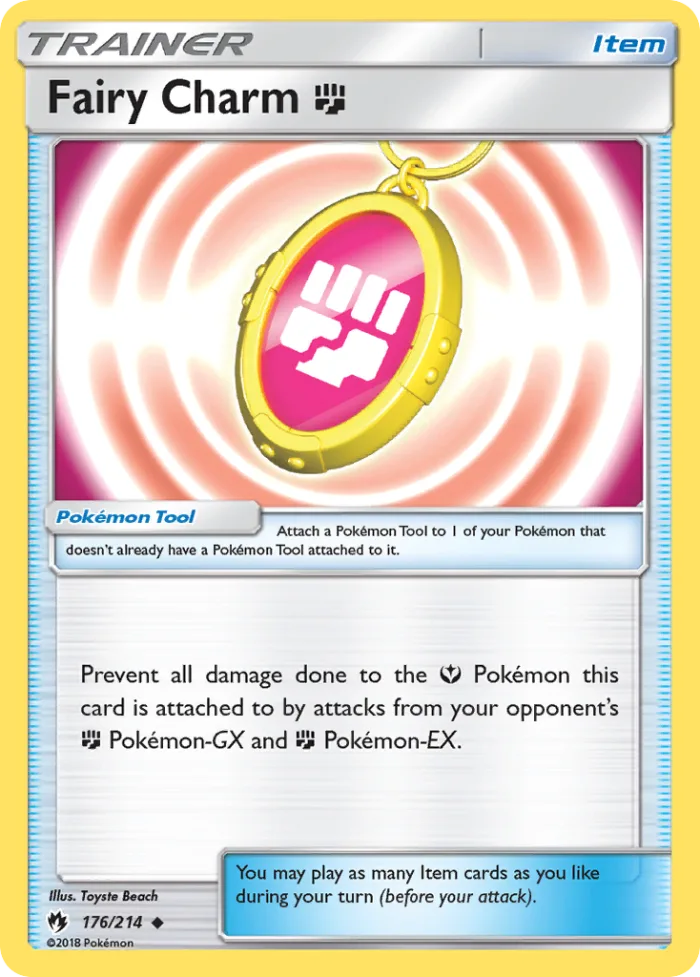 Fairy Charm Fighting #176 Lost Thunder Pokemon card