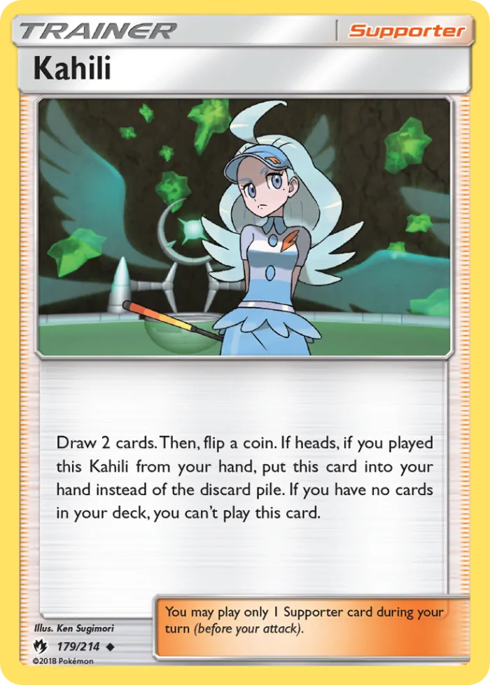 Kahili #179 Lost Thunder Pokemon card