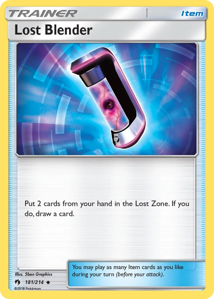 Lost Blender #181 Lost Thunder Pokemon card