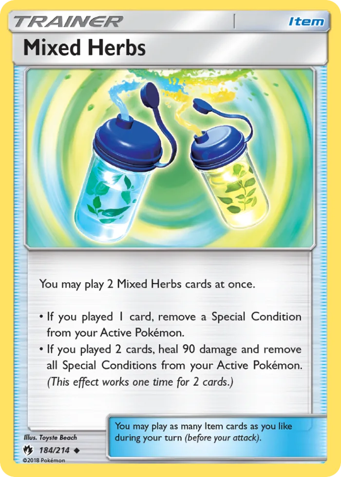 Mixed Herbs #184 Lost Thunder Pokemon card