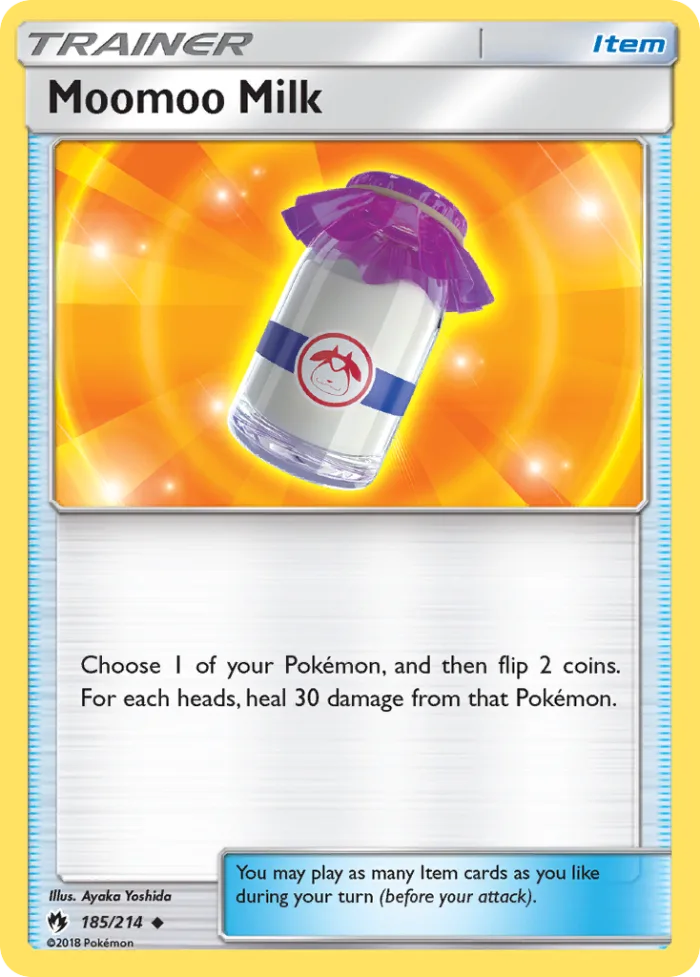 Moomoo Milk #185 Lost Thunder Pokemon card