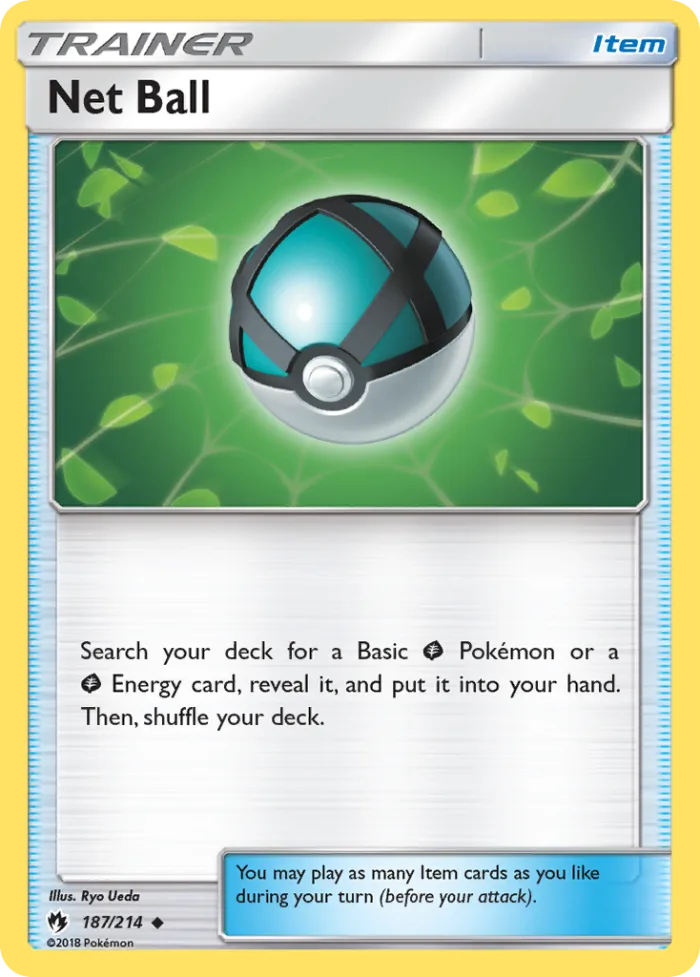Net Ball #187 Lost Thunder Pokemon card