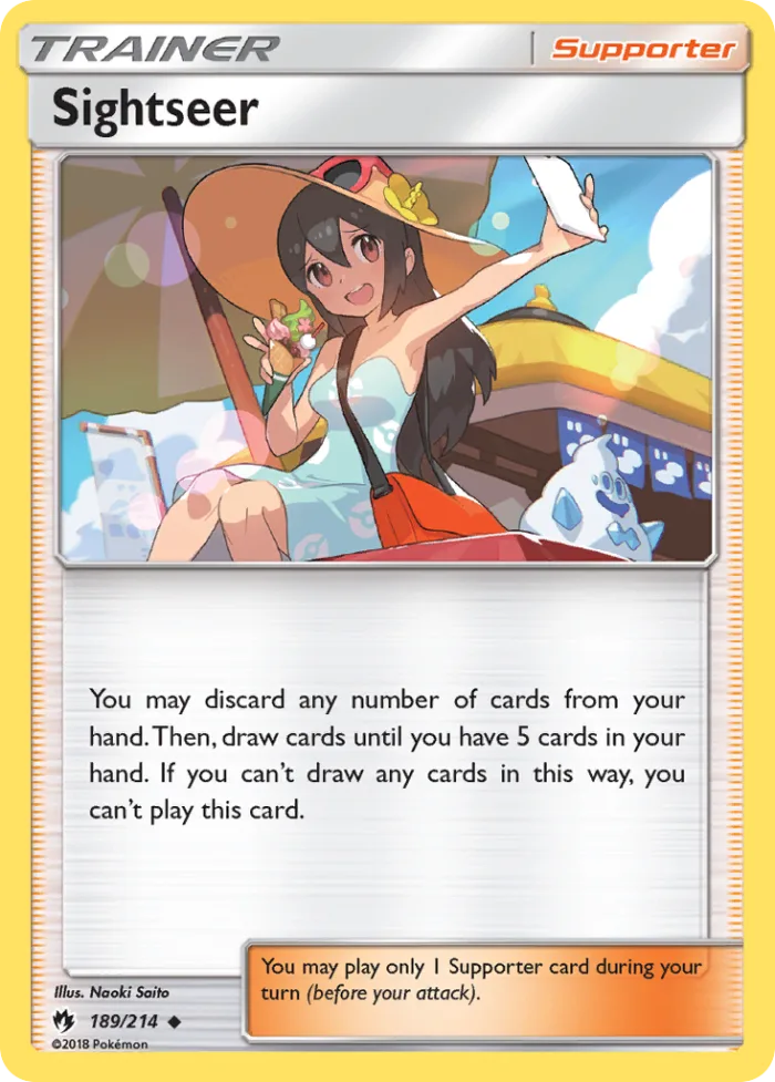 Sightseer #189 Lost Thunder Pokemon card