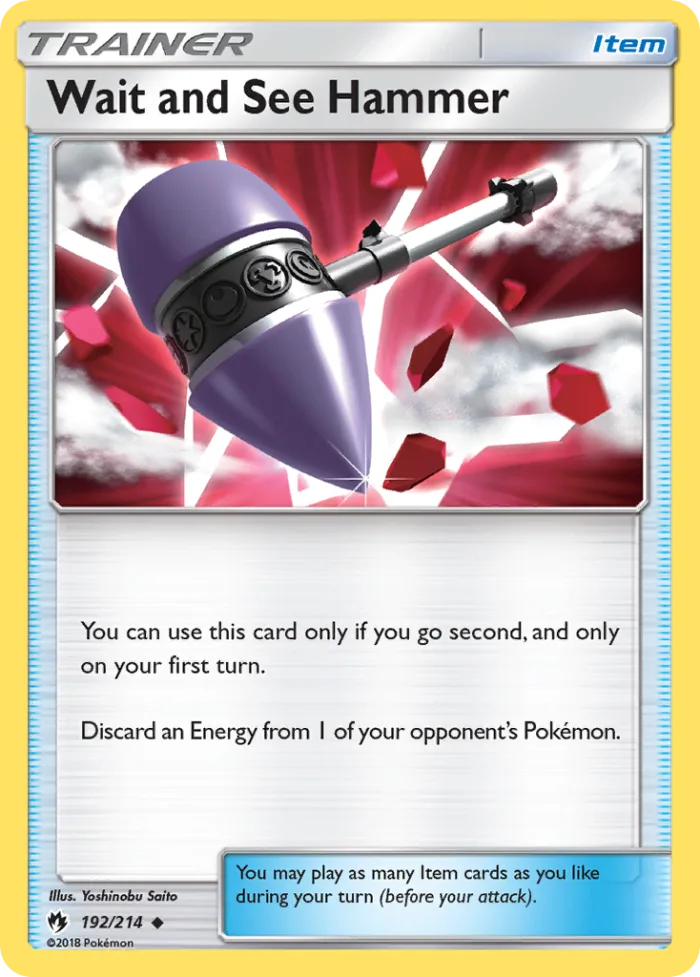 Wait and See Hammer #192 Lost Thunder Pokemon card