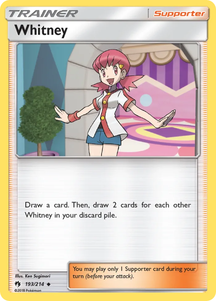 Whitney #193 Lost Thunder Pokemon card