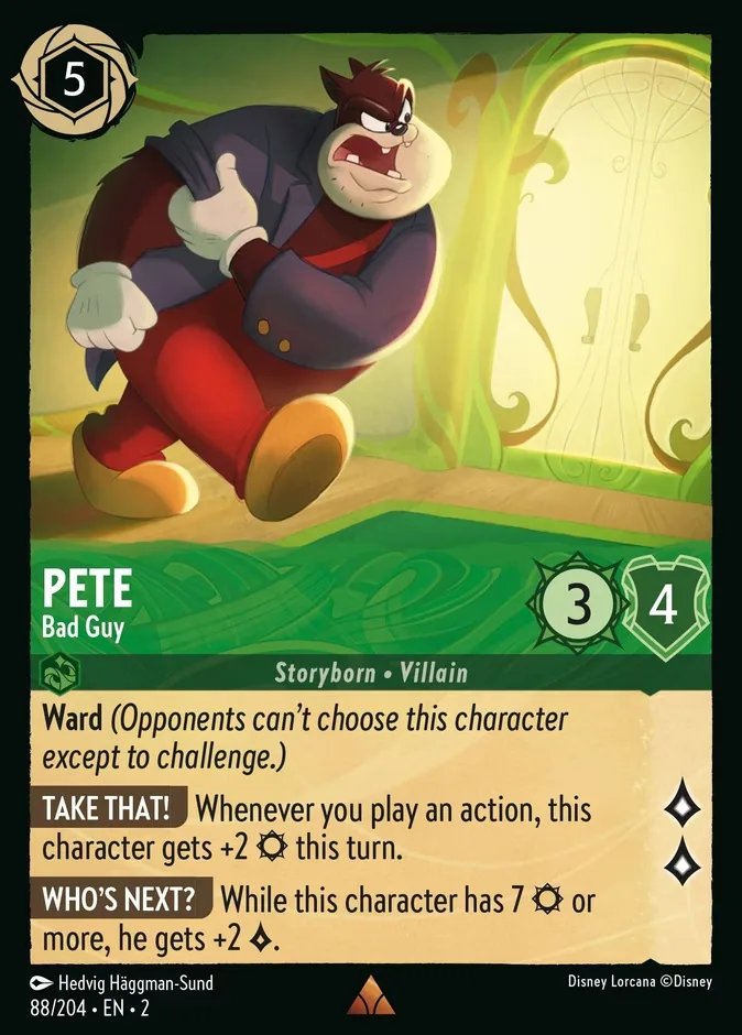 Pete #88 Rise of the Floodborn Disney Lorcana card