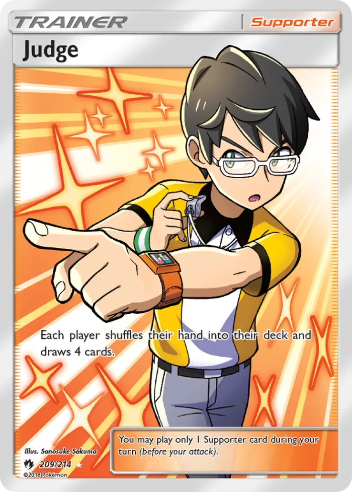 Judge #209 Lost Thunder Pokemon card