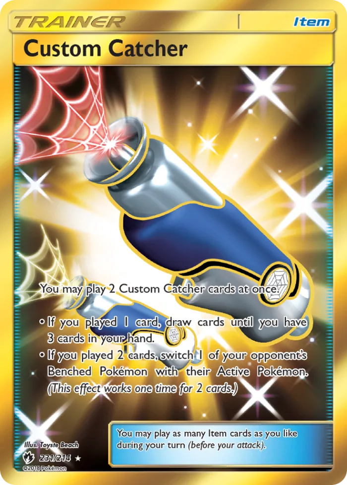 Custom Catcher #231 Lost Thunder Pokemon card
