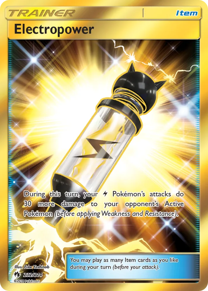 Electropower #232 Lost Thunder Pokemon card