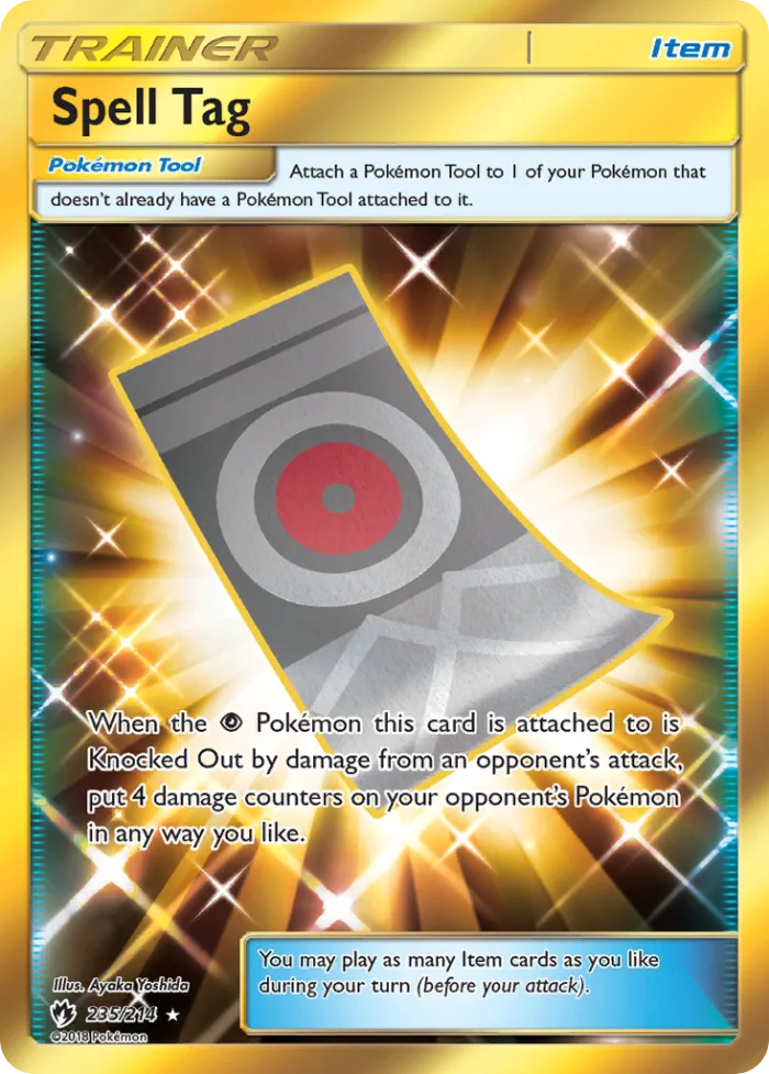 Spell Tag #235 Lost Thunder Pokemon card