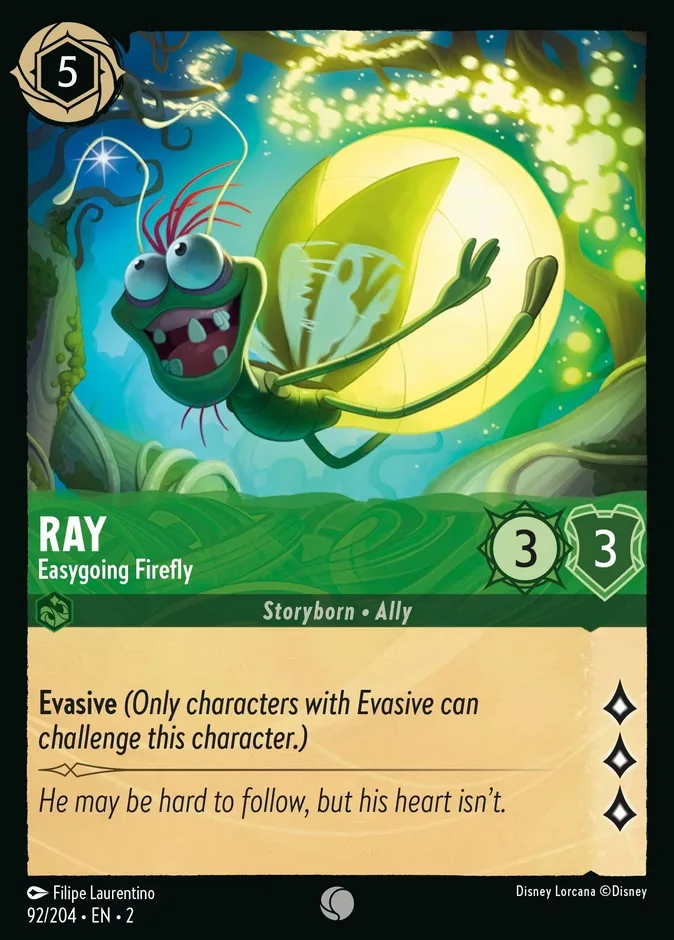Ray #92 Rise of the Floodborn Disney Lorcana card