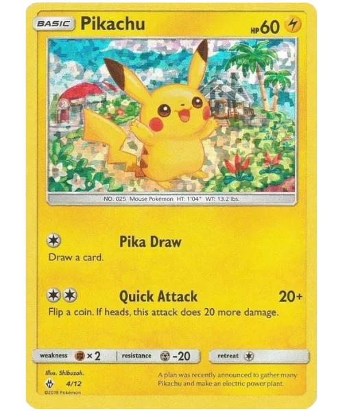 Pikachu #MCD18 4 McDonald's Collection 2018 Pokemon card