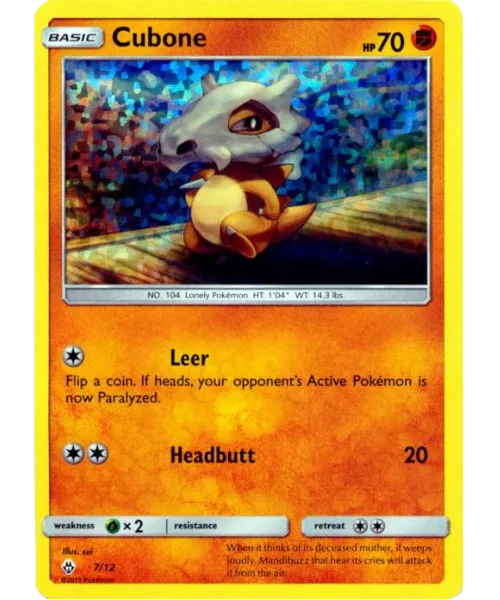 Cubone #MCD18 7 McDonald's Collection 2018 Pokemon card
