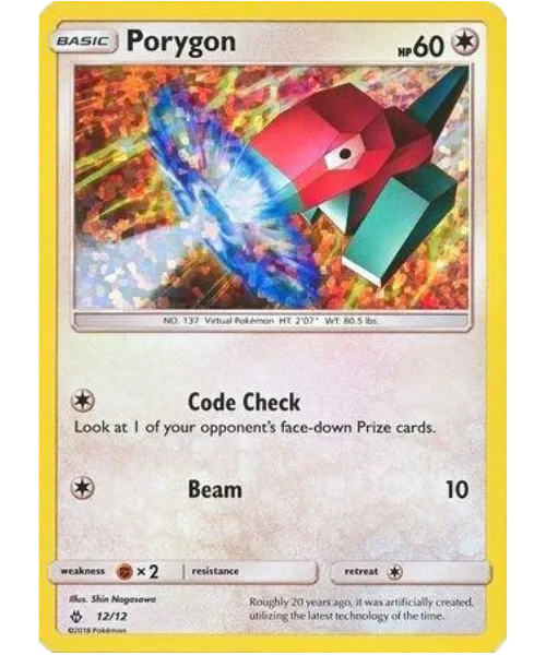Porygon #MCD18 12 McDonald's Collection 2018 Pokemon card