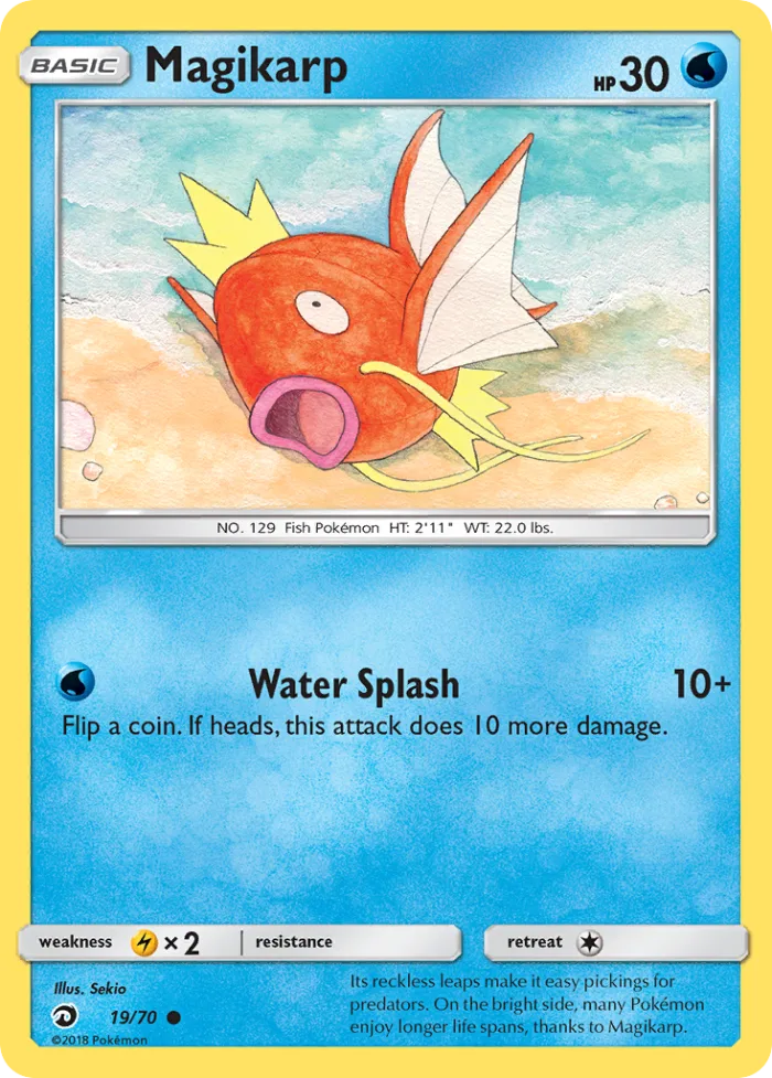 Magikarp #19 Dragon Majesty Pokemon card
