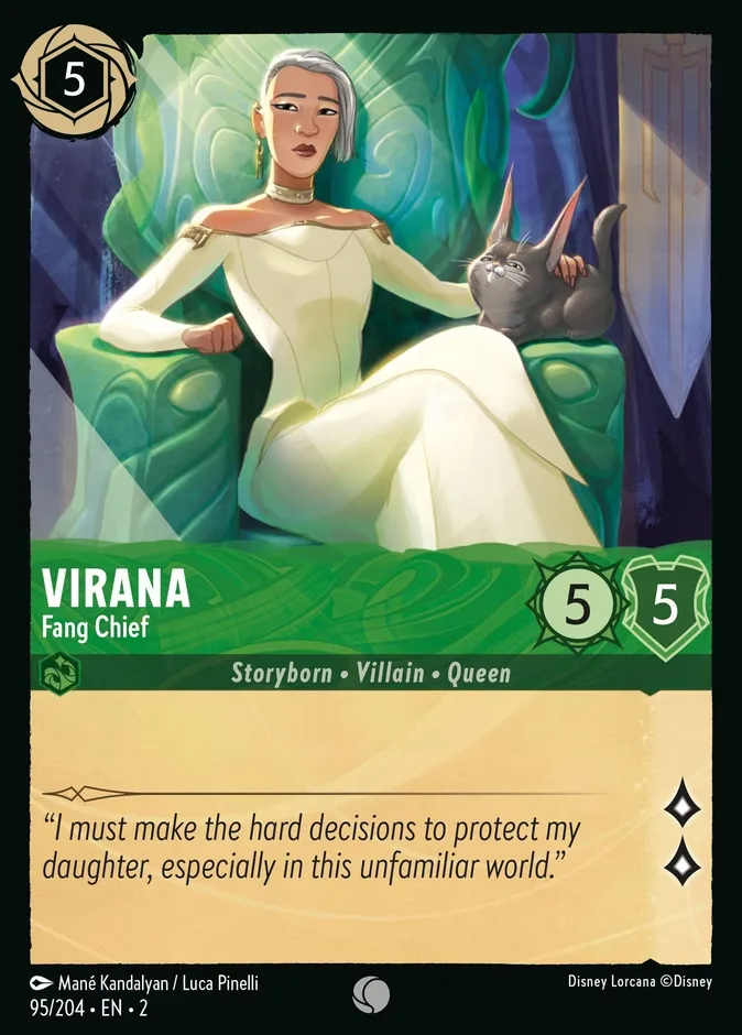 Virana #95 Rise of the Floodborn Disney Lorcana card