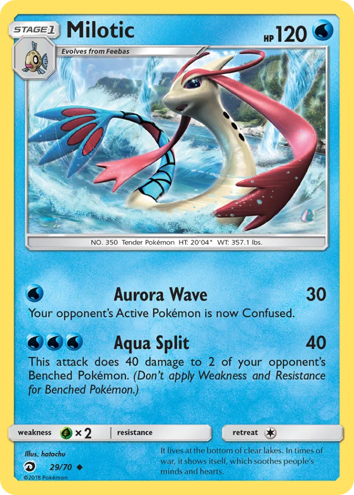 Milotic #29 Dragon Majesty Pokemon card