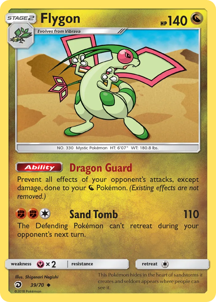 Flygon #39 Dragon Majesty Pokemon card