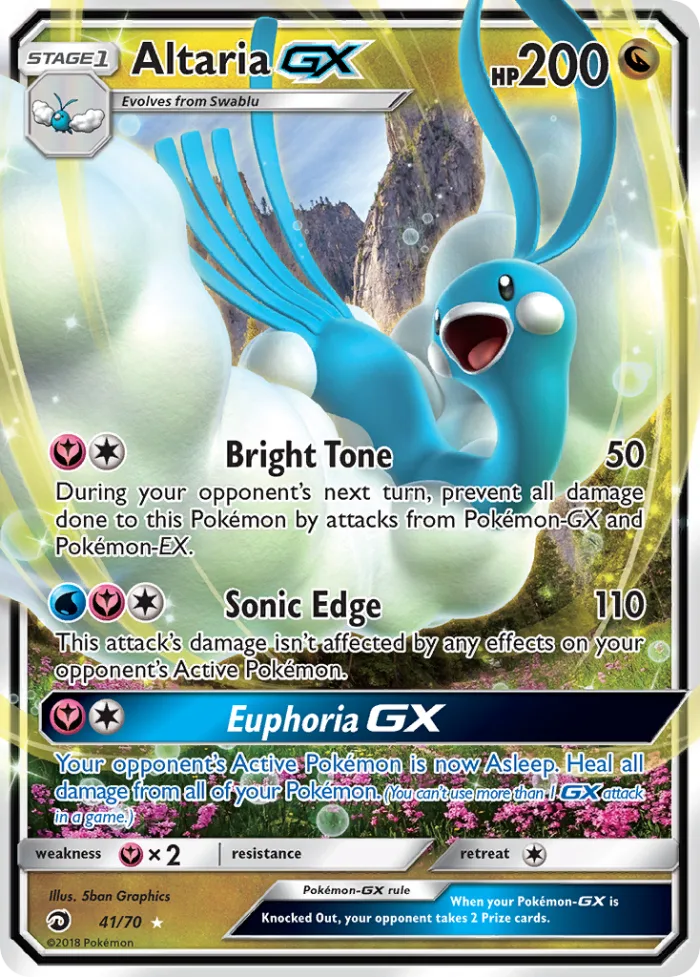 Altaria-GX #41 Dragon Majesty Pokemon card