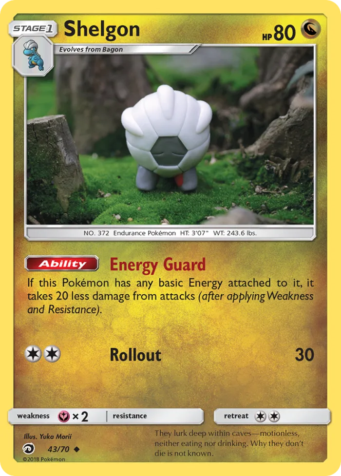 Shelgon #43 Dragon Majesty Pokemon card