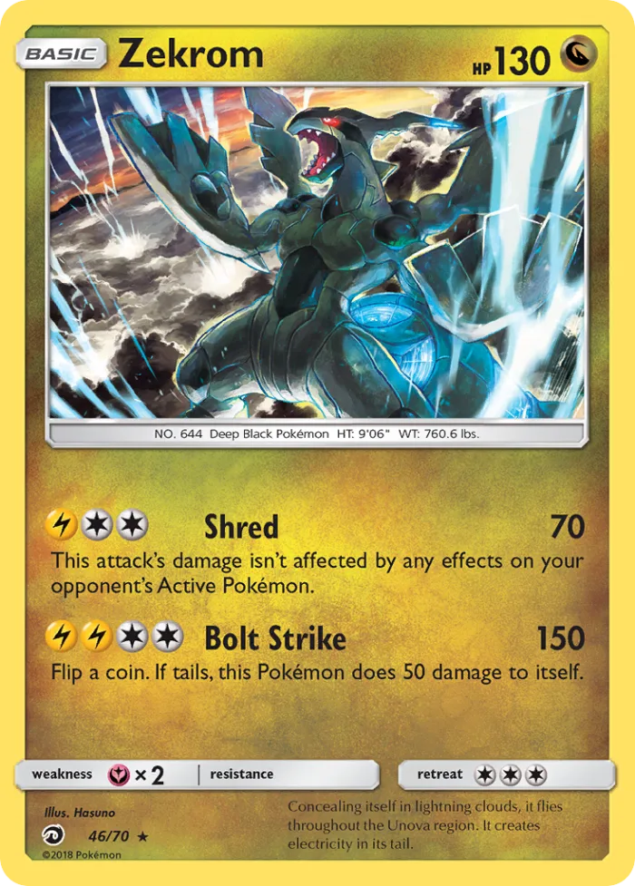 Zekrom #46 Dragon Majesty Pokemon card