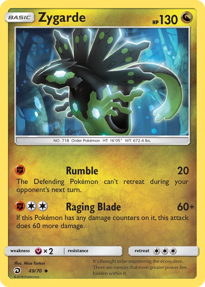 Zygarde #49 Dragon Majesty Pokemon card