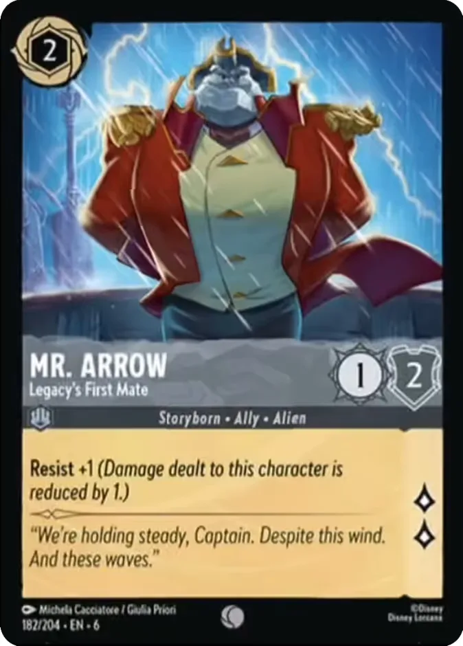 Mr. Arrow #182 Azurite Sea Disney Lorcana card